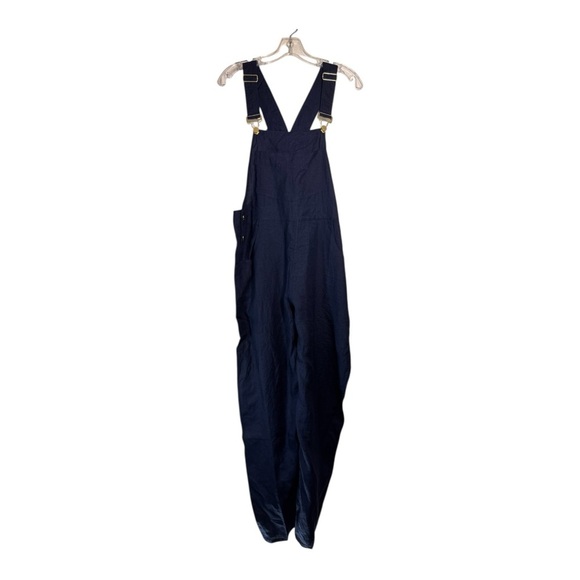 WeWoreWhat Basic Overall in Navy Linen NWT - Picture 1 of 9